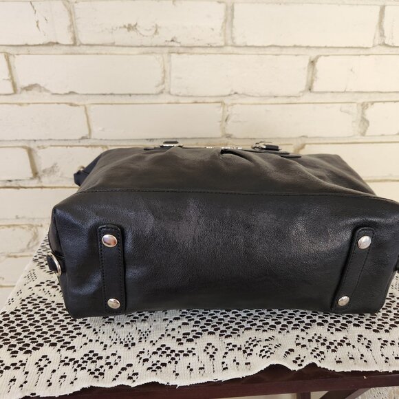 Euc Coach Ashley Black Leather Shoulder Bag Handbag - Picture 7 of 12